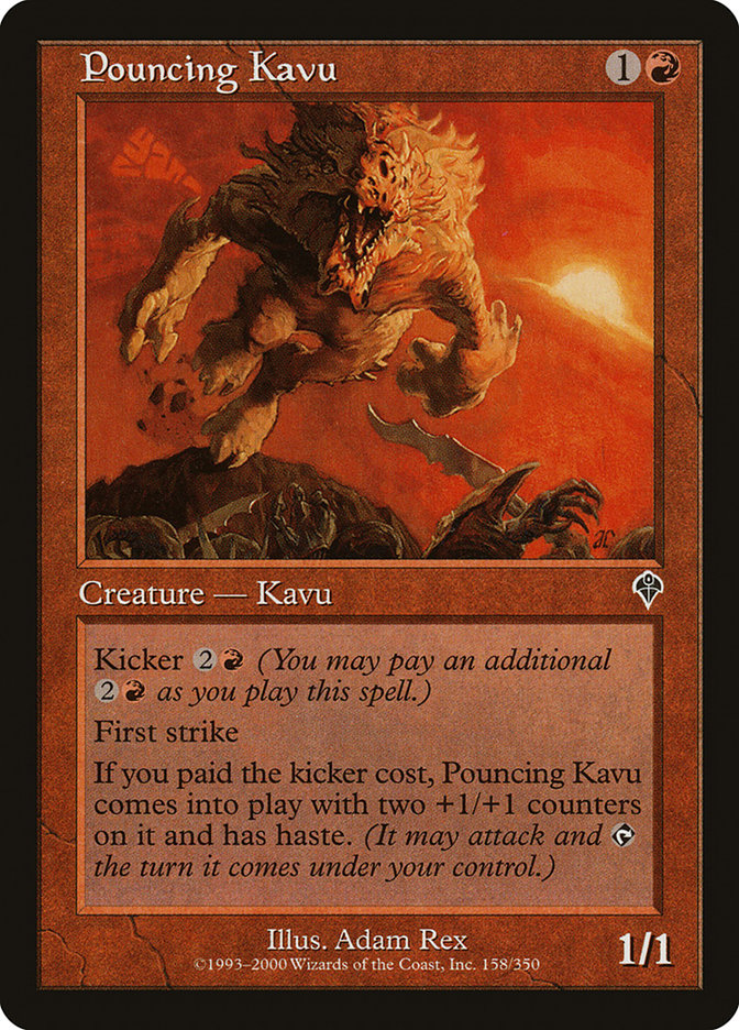 Pouncing Kavu [Invasion] MTG Single Magic: The Gathering | Red Claw Gaming