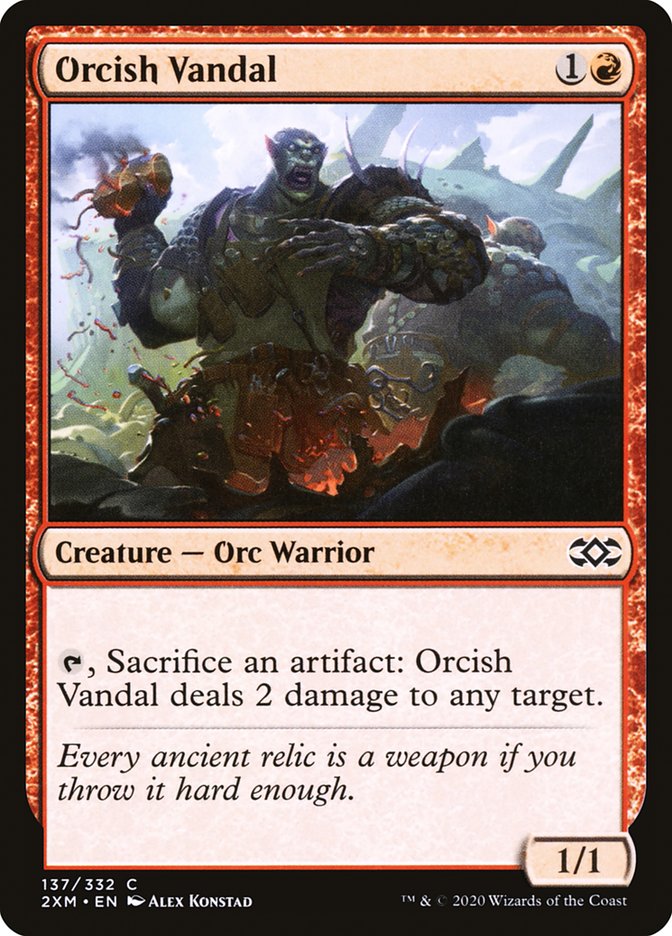 Orcish Vandal [Double Masters] MTG Single Magic: The Gathering | Red Claw Gaming