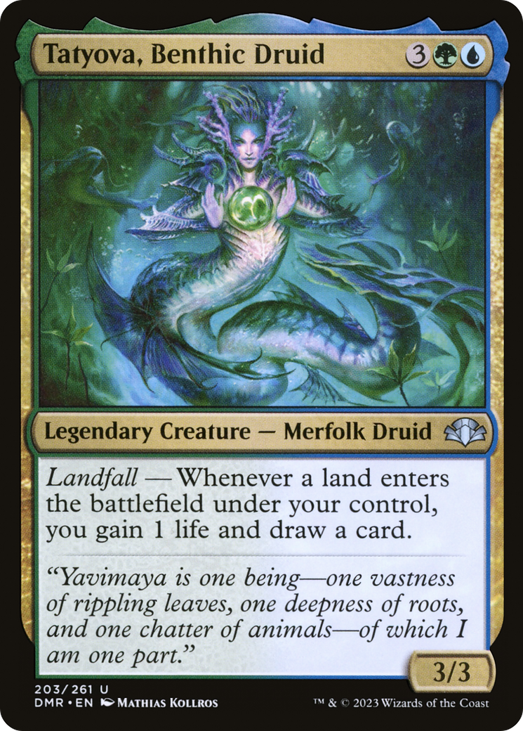 Tatyova, Benthic Druid [Dominaria Remastered] MTG Single Magic: The Gathering | Red Claw Gaming