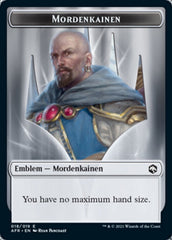 Devil // Mordenkainen Emblem Double-Sided Token [Dungeons & Dragons: Adventures in the Forgotten Realms Tokens] MTG Single Magic: The Gathering    | Red Claw Gaming