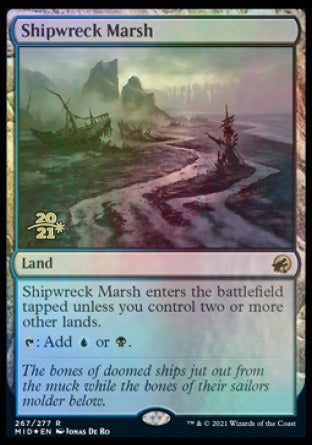 Shipwreck Marsh [Innistrad: Midnight Hunt Prerelease Promos] MTG Single Magic: The Gathering | Red Claw Gaming