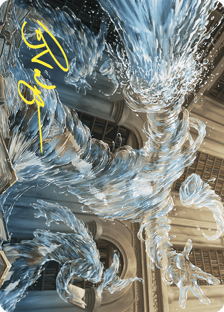 Splashy Spellcaster Art Card (Gold-Stamped Signature) [Wilds of Eldraine Art Series] MTG Single Magic: The Gathering | Red Claw Gaming
