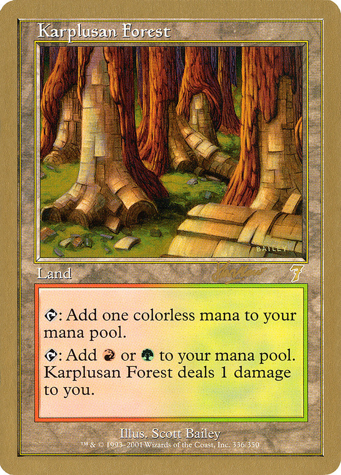 Karplusan Forest (Sim Han How) [World Championship Decks 2002] MTG Single Magic: The Gathering | Red Claw Gaming