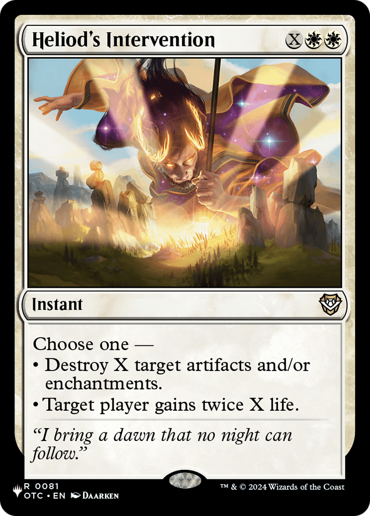 Heliod's Intervention [The List] MTG Single Magic: The Gathering | Red Claw Gaming
