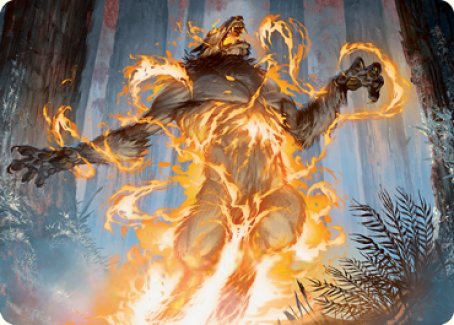 Burn the Accursed Art Card [Innistrad: Midnight Hunt Art Series] MTG Single Magic: The Gathering | Red Claw Gaming