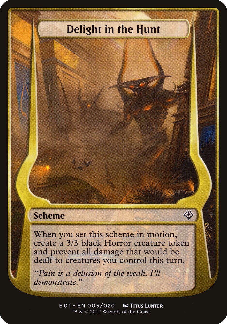 Delight in the Hunt (Schemes) [Archenemy: Nicol Bolas Schemes] MTG Single Magic: The Gathering | Red Claw Gaming
