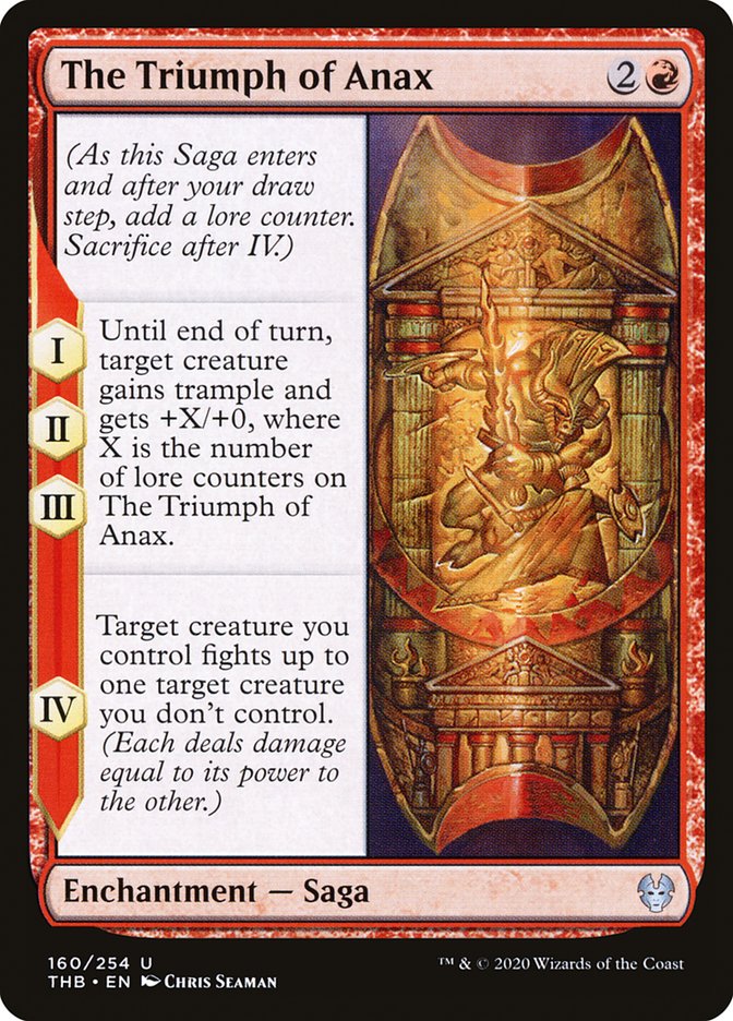 The Triumph of Anax [Theros Beyond Death] MTG Single Magic: The Gathering | Red Claw Gaming