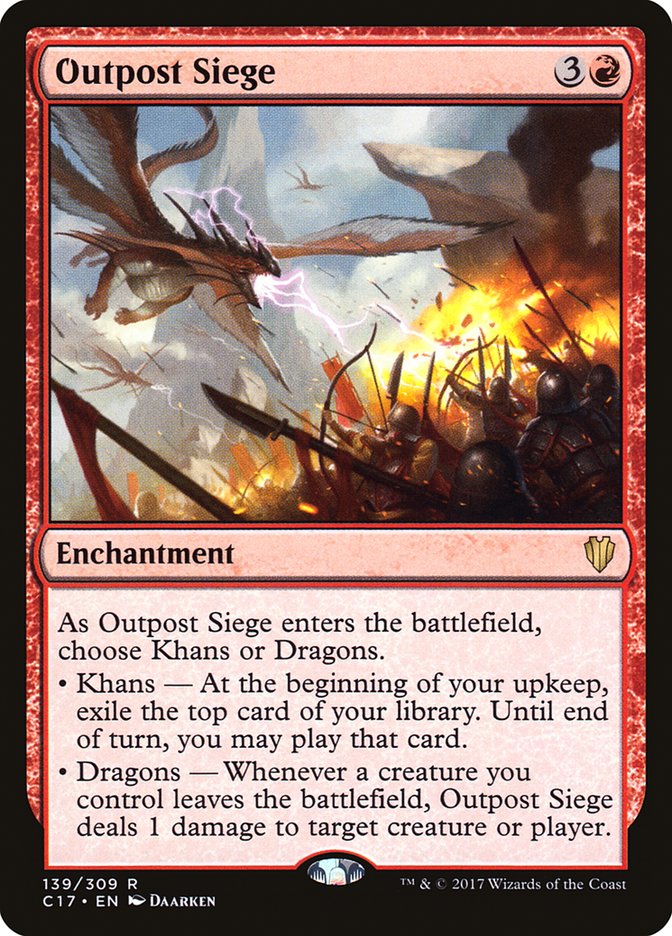 Outpost Siege [Commander 2017] MTG Single Magic: The Gathering | Red Claw Gaming