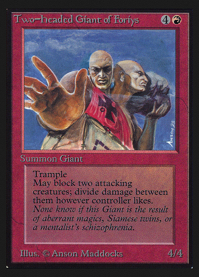 Two-Headed Giant of Foriys [International Collectors' Edition] MTG Single Magic: The Gathering | Red Claw Gaming