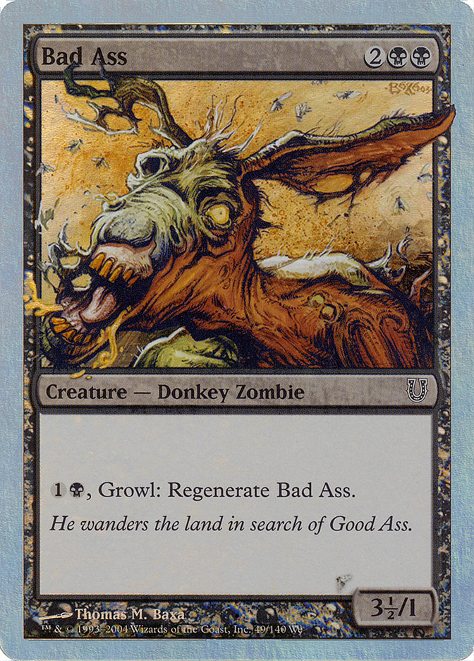 Bad Ass (Alternate Foil) [Unhinged] MTG Single Magic: The Gathering | Red Claw Gaming