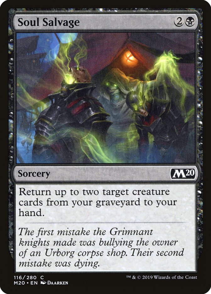 Soul Salvage [Core Set 2020] MTG Single Magic: The Gathering | Red Claw Gaming