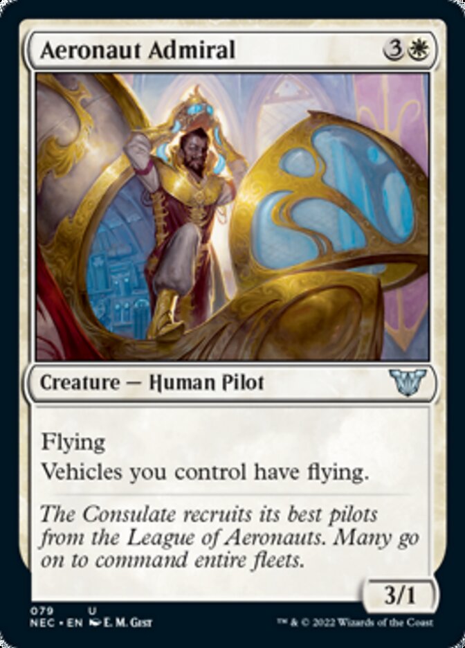 Aeronaut Admiral [Kamigawa: Neon Dynasty Commander] MTG Single Magic: The Gathering | Red Claw Gaming