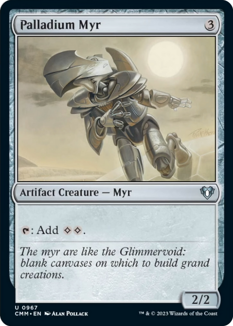 Palladium Myr [Commander Masters] MTG Single Magic: The Gathering | Red Claw Gaming
