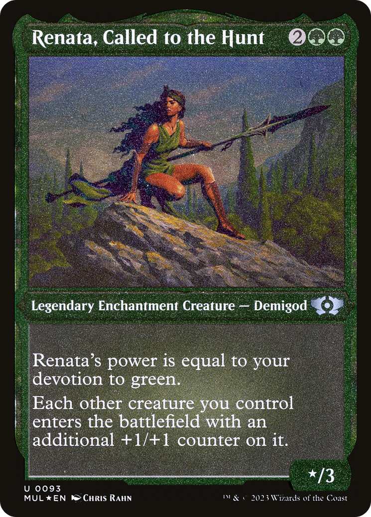 Renata, Called to the Hunt (Foil Etched) [Multiverse Legends] MTG Single Magic: The Gathering | Red Claw Gaming