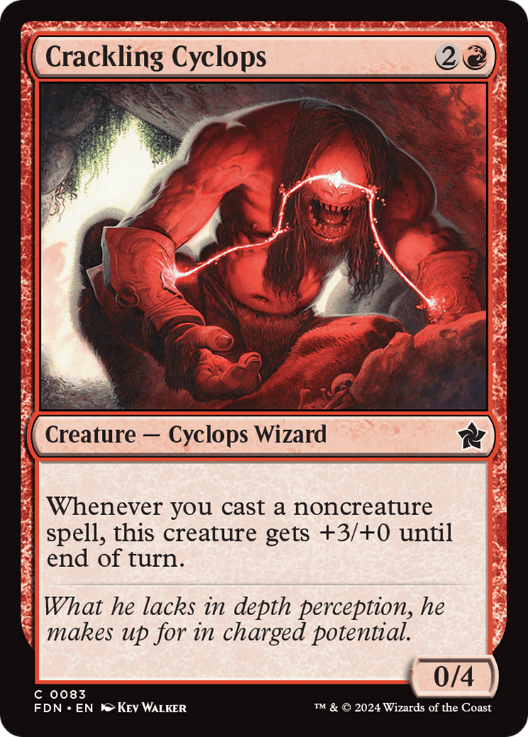 Crackling Cyclops [Foundations] MTG Single Magic: The Gathering | Red Claw Gaming