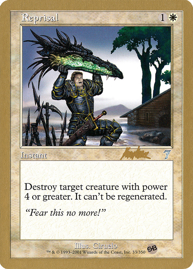 Reprisal (Brian Kibler) (SB) [World Championship Decks 2002] MTG Single Magic: The Gathering | Red Claw Gaming