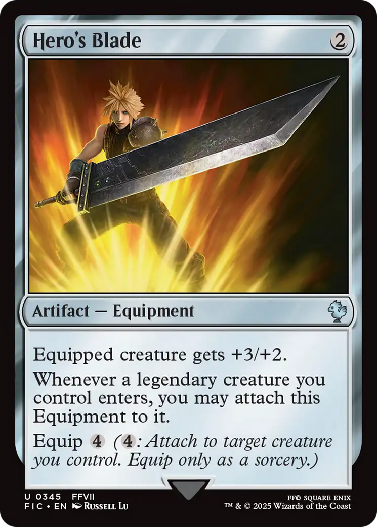 Hero's Blade [FINAL FANTASY Commander] MTG Single Magic: The Gathering | Red Claw Gaming