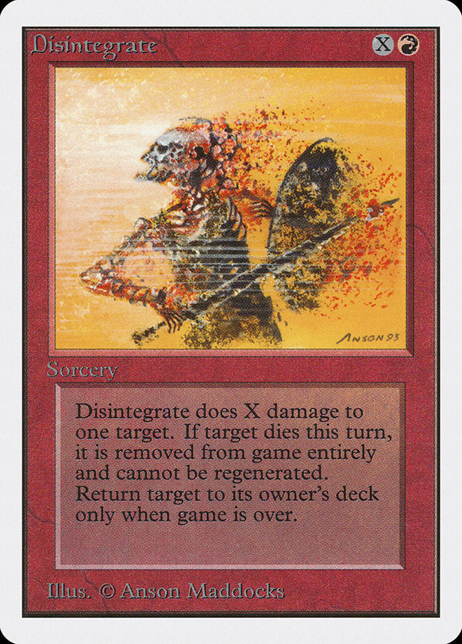 Disintegrate [Unlimited Edition] MTG Single Magic: The Gathering | Red Claw Gaming