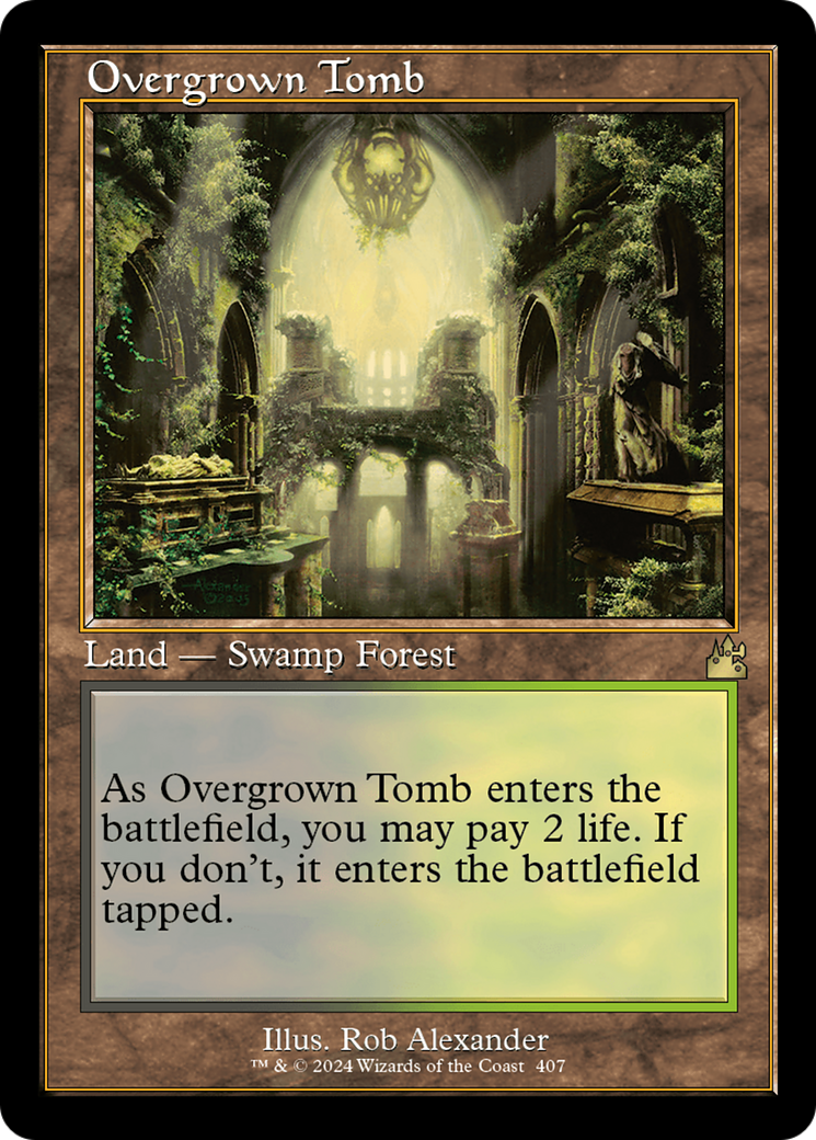 Overgrown Tomb (Retro) [Ravnica Remastered] MTG Single Magic: The Gathering | Red Claw Gaming