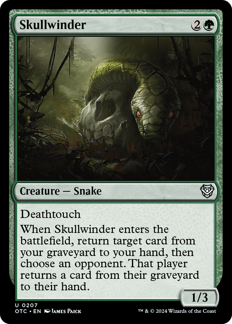 Skullwinder [Outlaws of Thunder Junction Commander] MTG Single Magic: The Gathering | Red Claw Gaming
