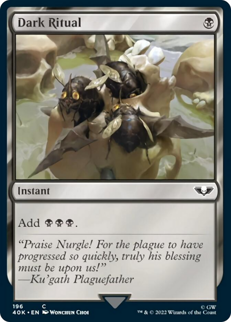 Dark Ritual (Surge Foil) [Warhammer 40,000] MTG Single Magic: The Gathering | Red Claw Gaming