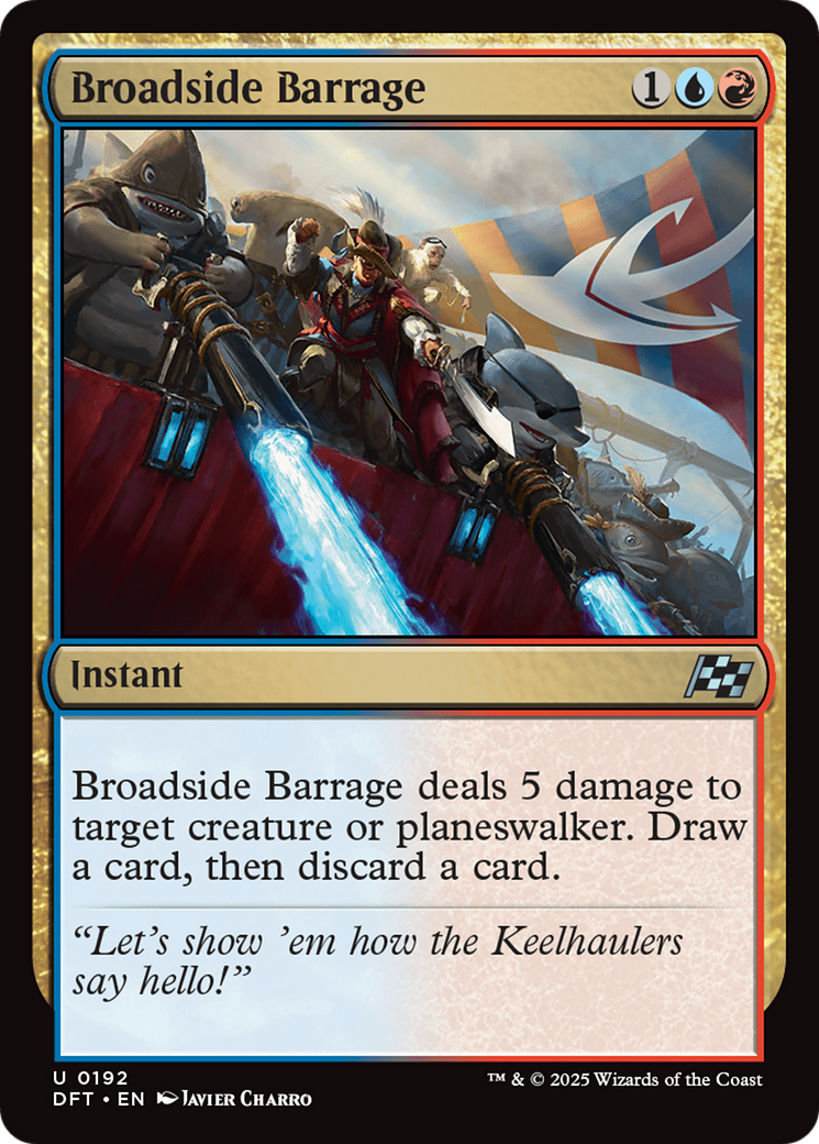 Broadside Barrage [Aetherdrift] MTG Single Magic: The Gathering | Red Claw Gaming