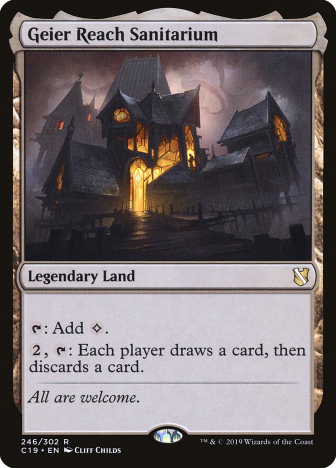 Geier Reach Sanitarium [Commander 2019] MTG Single Magic: The Gathering | Red Claw Gaming