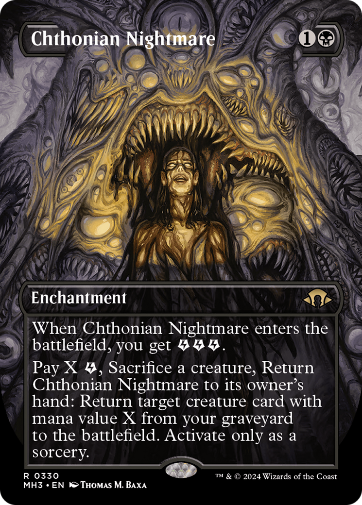 Chthonian Nightmare (Borderless) [Modern Horizons 3] MTG Single Magic: The Gathering    | Red Claw Gaming