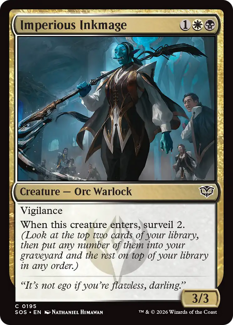 Imperious Inkmage [Secrets of Strixhaven] MTG Single Magic: The Gathering | Red Claw Gaming