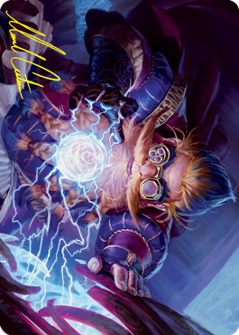 Storm-Kiln Artist Art Card (Gold-Stamped Signature) [Strixhaven: School of Mages Art Series] MTG Single Magic: The Gathering | Red Claw Gaming