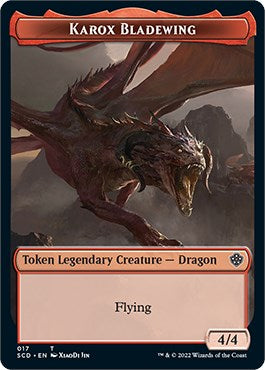 Karox Bladewing // Karox Bladewing Double-Sided Token [Starter Commander Decks] MTG Single Magic: The Gathering | Red Claw Gaming
