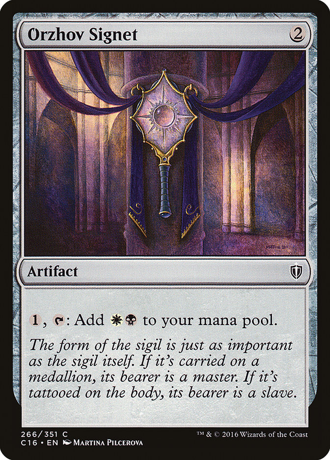 Orzhov Signet [Commander 2016] MTG Single Magic: The Gathering | Red Claw Gaming