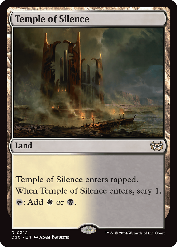 Temple of Silence [Duskmourn: House of Horror Commander] MTG Single Magic: The Gathering | Red Claw Gaming