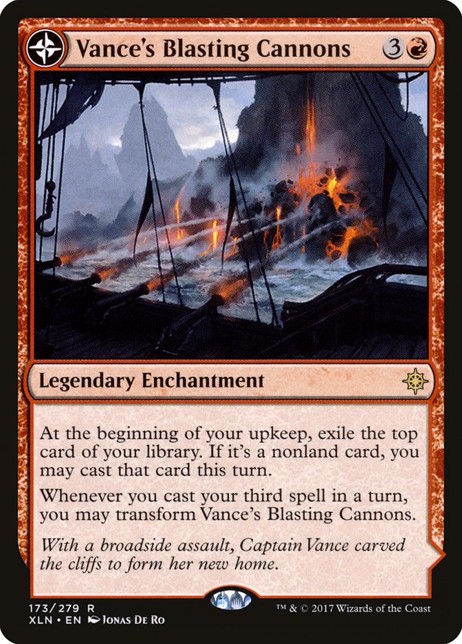 Vance's Blasting Cannons // Spitfire Bastion [Ixalan] MTG Single Magic: The Gathering | Red Claw Gaming
