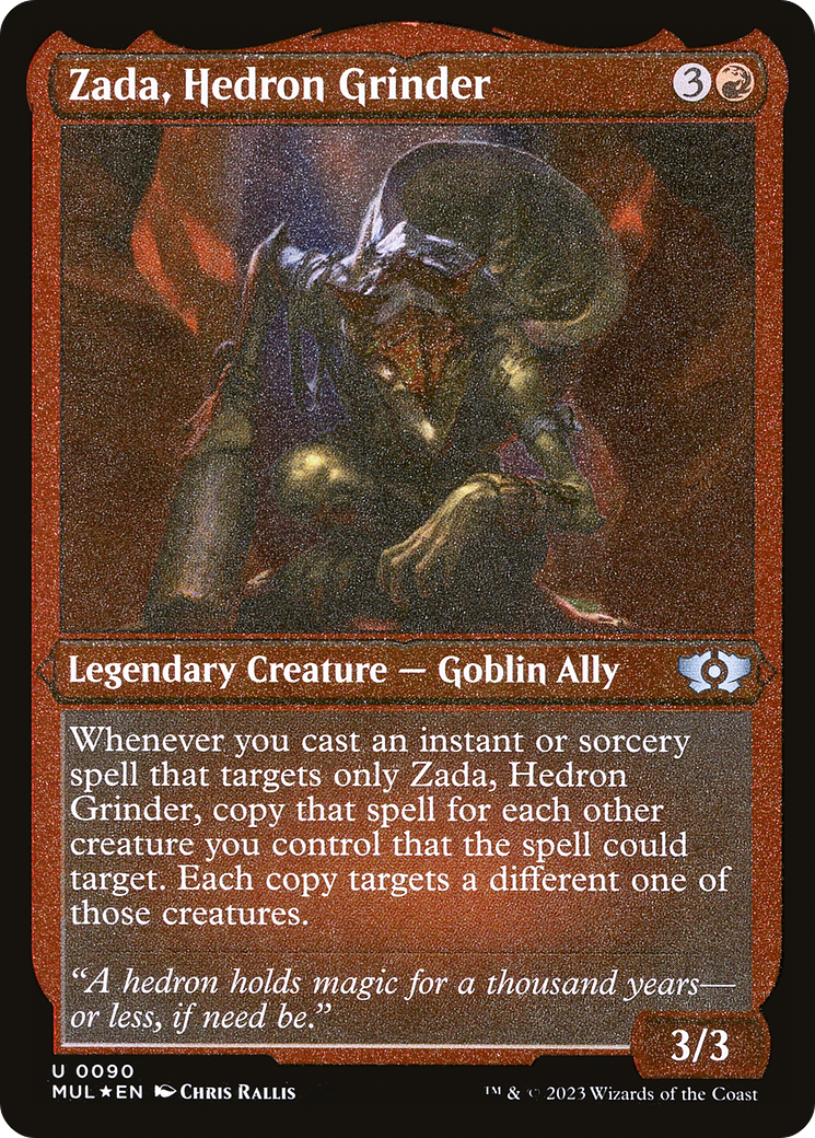Zada, Hedron Grinder (Foil Etched) [Multiverse Legends] MTG Single Magic: The Gathering | Red Claw Gaming