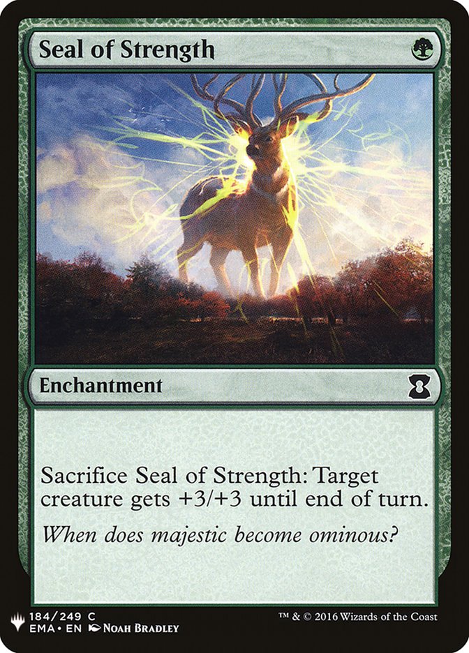 Seal of Strength [Mystery Booster] MTG Single Magic: The Gathering | Red Claw Gaming