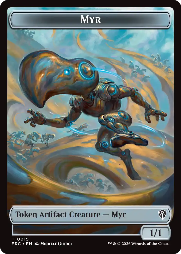 Gingerbrute // Myr Double-Sided Token [Reality Fracture Commander Tokens] | Red Claw Gaming