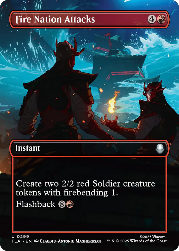 Fire Nation Attacks (Borderless) [Avatar: The Last Airbender] MTG Single Magic: The Gathering | Red Claw Gaming