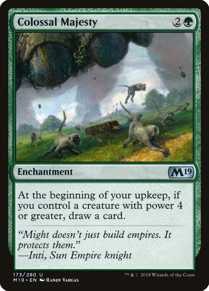 Colossal Majesty [Core Set 2019] MTG Single Magic: The Gathering | Red Claw Gaming