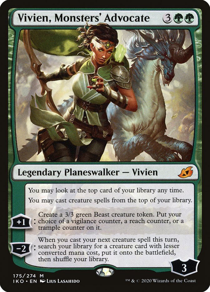 Vivien, Monsters' Advocate [Ikoria: Lair of Behemoths] MTG Single Magic: The Gathering | Red Claw Gaming
