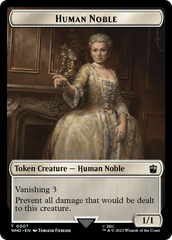 Human Noble // Mark of the Rani Double-Sided Token [Doctor Who Tokens] MTG Single Magic: The Gathering | Red Claw Gaming