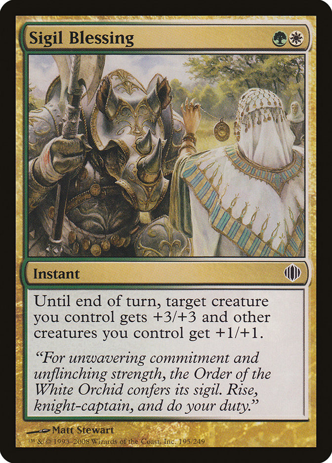 Sigil Blessing [Shards of Alara] MTG Single Magic: The Gathering | Red Claw Gaming