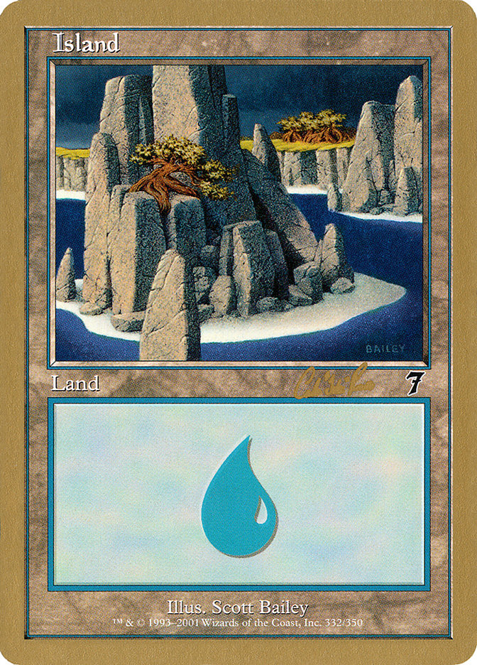 Island (cr332) (Carlos Romao) [World Championship Decks 2002] MTG Single Magic: The Gathering | Red Claw Gaming
