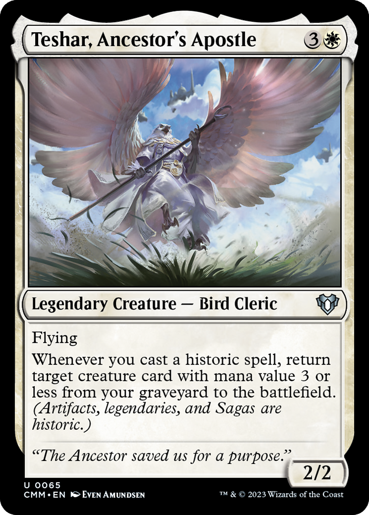 Teshar, Ancestor's Apostle [Commander Masters] MTG Single Magic: The Gathering | Red Claw Gaming