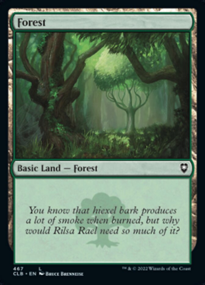 Forest (467) [Commander Legends: Battle for Baldur's Gate] MTG Single Magic: The Gathering | Red Claw Gaming