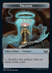 Treasure (014) // Wizard Double-Sided Token [Streets of New Capenna Tokens] MTG Single Magic: The Gathering | Red Claw Gaming