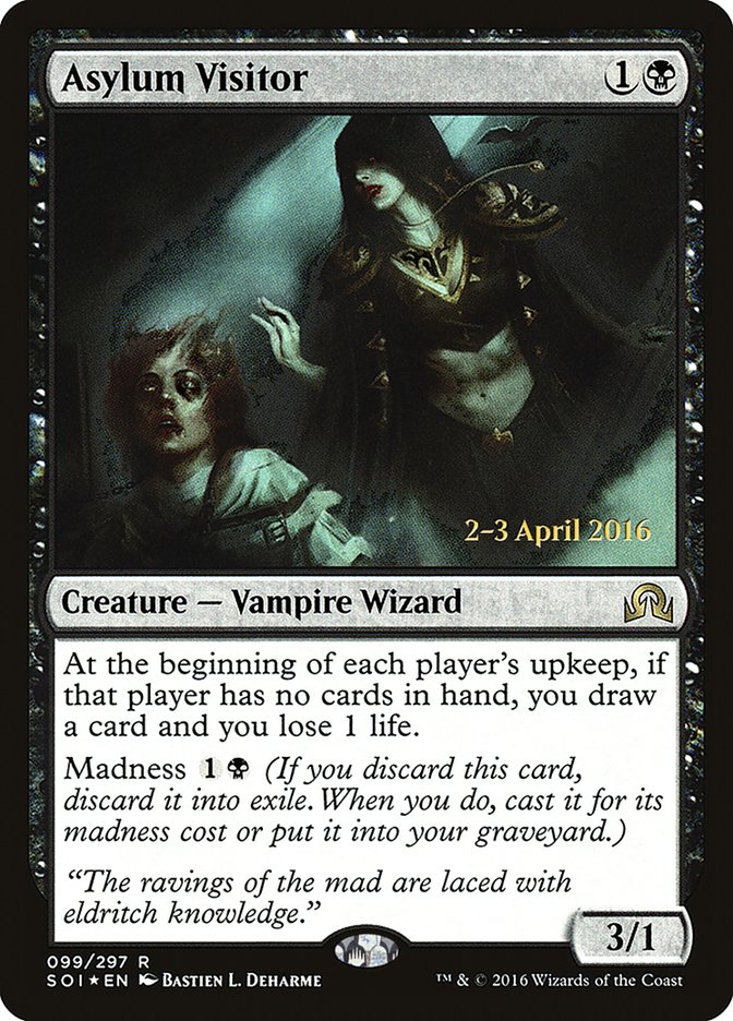 Asylum Visitor [Shadows over Innistrad Prerelease Promos] MTG Single Magic: The Gathering | Red Claw Gaming