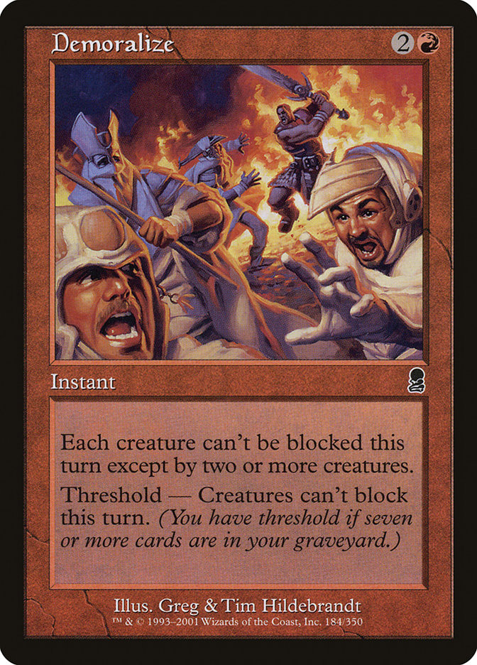 Demoralize [Odyssey] MTG Single Magic: The Gathering | Red Claw Gaming