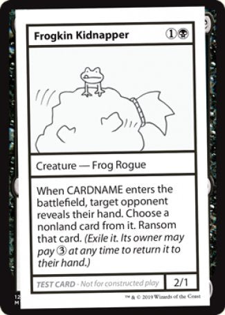 Frogkin Kidnapper (2021 Edition) [Mystery Booster Playtest Cards] MTG Single Magic: The Gathering | Red Claw Gaming