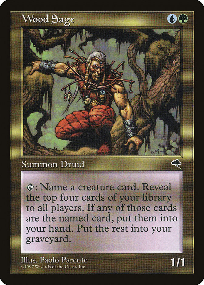 Wood Sage [Tempest] MTG Single Magic: The Gathering | Red Claw Gaming